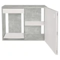 Szafka pod Akwarium Proste Elitte 100x60x90 Beton-Biały