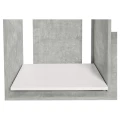Szafka pod Akwarium Proste Elitte 100x60x90 Beton-Biały
