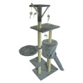 Drapak Dla Kota Drzewko XL 138x50x38cm Jasno - Szary