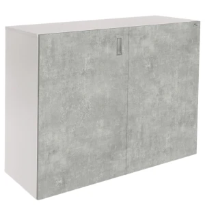 Szafka pod Akwarium Proste Elitte 100x60x90 Biały-Beton