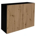 Szafka pod Akwarium Proste Elitte 120x40x90 Czarny-Dąb Artisan