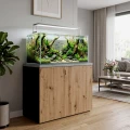 Szafka pod Akwarium Proste Elitte 120x40x90 Czarny-Dąb Artisan