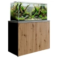 Szafka pod Akwarium Proste Elitte 120x40x90 Czarny-Dąb Artisan