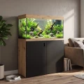 Szafka pod Akwarium Proste Elitte 120x40x90 Dąb Artisan-Czarny