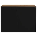 Szafka pod Akwarium Proste Elitte 120x40x90 Dąb Artisan-Czarny