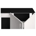 Szafka pod Akwarium Proste Elitte 120x40x90 Czarny-Biały