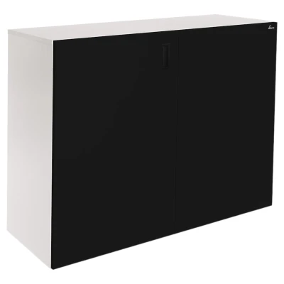 Szafka pod Akwarium Proste Elitte 120x40x90 Biały-Czarny