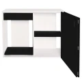 Szafka pod Akwarium Proste Elitte 120x40x90 Biały-Czarny