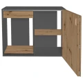 Szafka pod Akwarium Proste Elitte 120x40x90 Grafit-Dąb Artisan