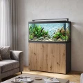 Szafka pod Akwarium Proste Elitte 120x40x90 Grafit-Dąb Artisan