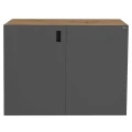 Szafka pod Akwarium Proste Elitte 120x40x90 Dąb Artisan-Grafit