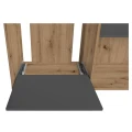Szafka pod Akwarium Proste Elitte 120x40x90 Dąb Artisan-Grafit