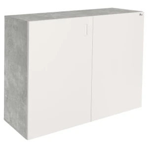Szafka pod Akwarium Proste Elitte 120x40x90 Beton-Biały