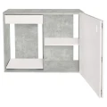 Szafka pod Akwarium Proste Elitte 120x40x90 Beton-Biały