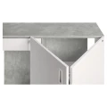 Szafka pod Akwarium Proste Elitte 120x40x90 Beton-Biały