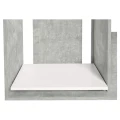 Szafka pod Akwarium Proste Elitte 120x40x90 Beton-Biały