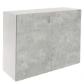 Szafka pod Akwarium Proste Elitte 120x40x90 Biały-Beton