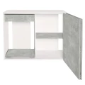 Szafka pod Akwarium Proste Elitte 120x40x90 Biały-Beton