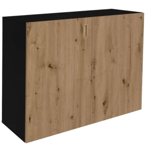 Szafka pod Akwarium Proste Elitte 120x50x90 Czarny-Dąb Artisan