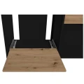 Szafka pod Akwarium Proste Elitte 120x50x90 Czarny-Dąb Artisan
