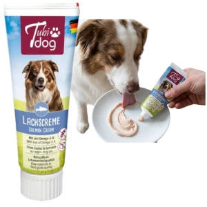 Tubidog Przysmak dla Psa w Tubce Pasta Nagroda Trenigowa Krem z Łososia 75g