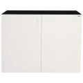 Szafka pod Akwarium Proste Elitte 120x50x90 Czarny-Biały