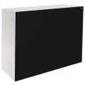 Szafka pod Akwarium Proste Elitte 120x50x90 Biały-Czarny