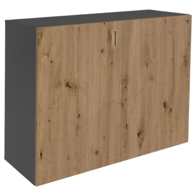Szafka pod Akwarium Proste Elitte 120x50x90 Grafit-Dąb Artisan