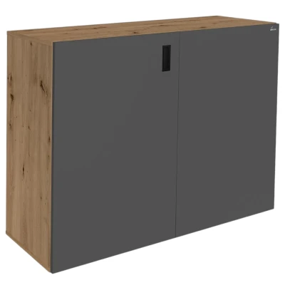 Szafka pod Akwarium Proste Elitte 120x50x90 Dąb Artisan-Grafit