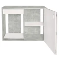 Szafka pod Akwarium Proste Elitte 120x50x90 Beton-Biały