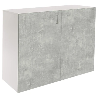 Szafka pod Akwarium Proste Elitte 120x50x90 Biały-Beton