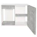 Szafka pod Akwarium Proste Elitte 120x50x90 Biały-Beton