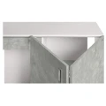 Szafka pod Akwarium Proste Elitte 120x50x90 Biały-Beton