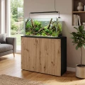 Szafka pod Akwarium Proste Elitte 120x60x90 Czarny-Dąb Artisan