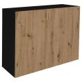 Szafka pod Akwarium Proste Elitte 120x60x90 Czarny-Dąb Artisan