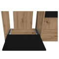Szafka pod Akwarium Proste Elitte 120x60x90 Dąb Artisan-Czarny