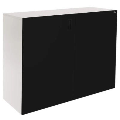 Szafka pod Akwarium Proste Elitte 120x60x90 Biały-Czarny