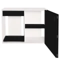 Szafka pod Akwarium Proste Elitte 120x60x90 Biały-Czarny
