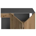 Szafka pod Akwarium Proste Elitte 120x60x90 Grafit-Dąb Artisan