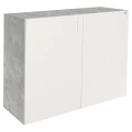 Szafka pod Akwarium Proste Elitte 120x60x90 Beton-Biały