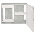 Szafka pod Akwarium Proste Elitte 120x60x90 Beton-Biały