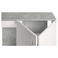Szafka pod Akwarium Proste Elitte 120x60x90 Beton-Biały