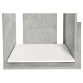 Szafka pod Akwarium Proste Elitte 120x60x90 Beton-Biały