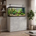 Szafka pod Akwarium Proste Elitte 120x60x90 Biały-Beton