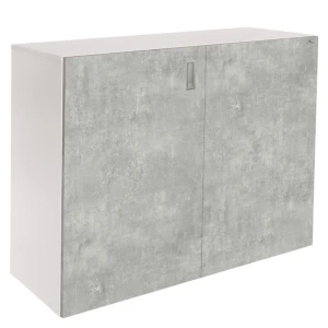 Szafka pod Akwarium Proste Elitte 120x60x90 Biały-Beton