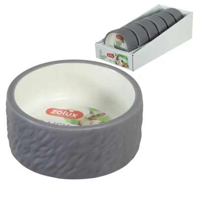 ZOLUX Miska Ceramiczna dla Gryzoni DAISY 100 ml Szara – Ciężka, Stabilna