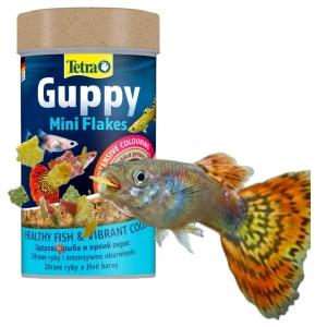 Tetra Guppy Mini Flakes 250ml Pokarm Drobne Płatki Ryby Żyworodne