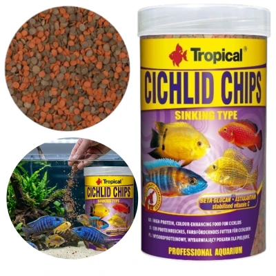 TROPICAL CICHILD CHIPS 1000ml - Pokarm Dla Pielęgnic