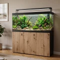 Szafka pod Akwarium Proste Elitte 150x50x90 Czarny-Dąb Artisan