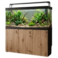 Szafka pod Akwarium Proste Elitte 150x50x90 Czarny-Dąb Artisan